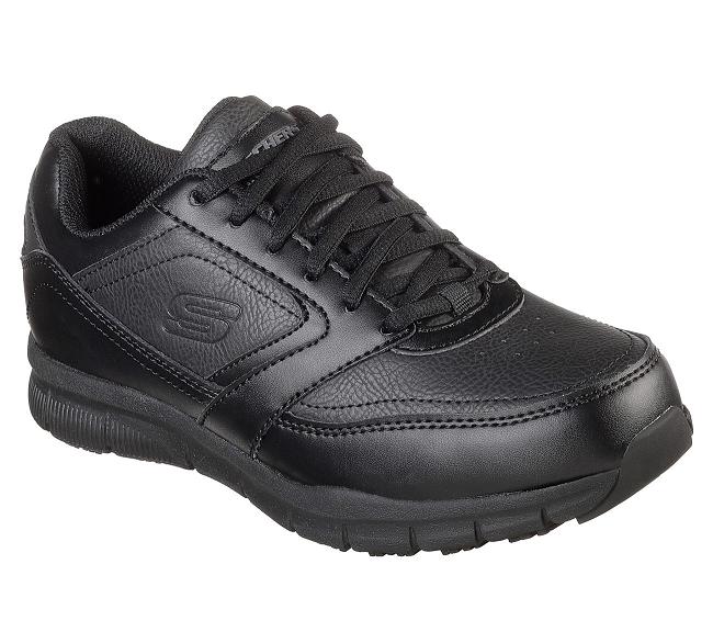 Zapatos de Trabajo Skechers Mujer - Nampa Negro YKUTQ1862